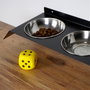 Hanah Home Pet018 Comedero para mascotas de metal negro 50 cm